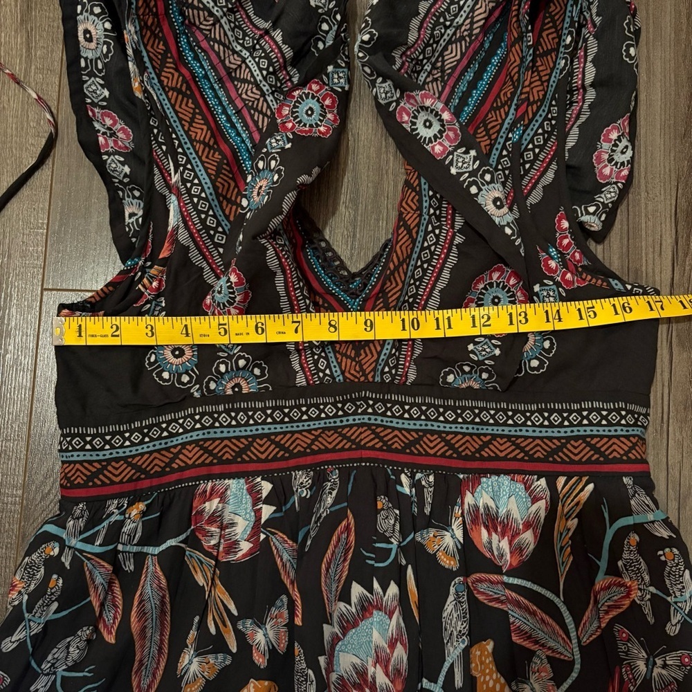 Anthropologie V-Neck Plunge Tunic Mini Dress - Picture 9 of 14